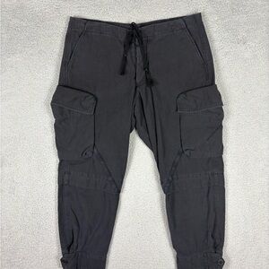 Greg Lauren Pants Unisex 3 Black Baker Essential Cargo